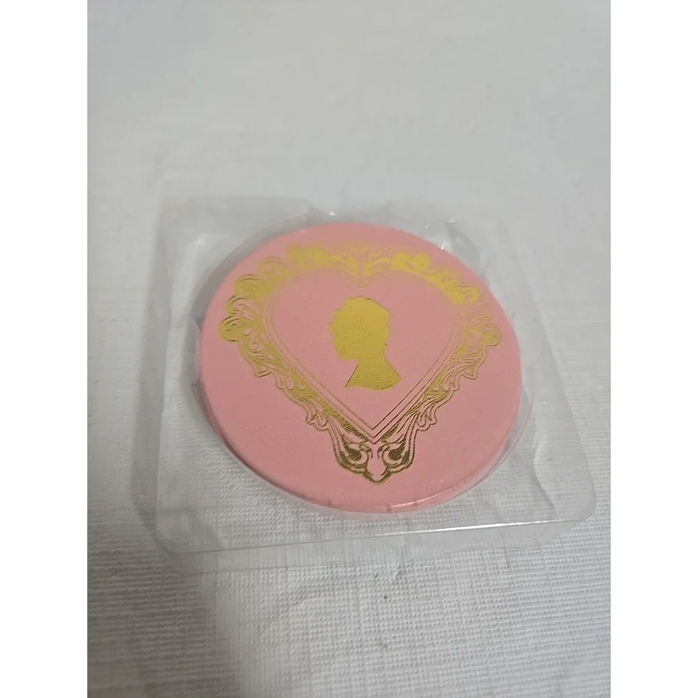 Bridgerton Compact Mirror Netflix Series Pink Gold Cameo Heart Collectible Boxed